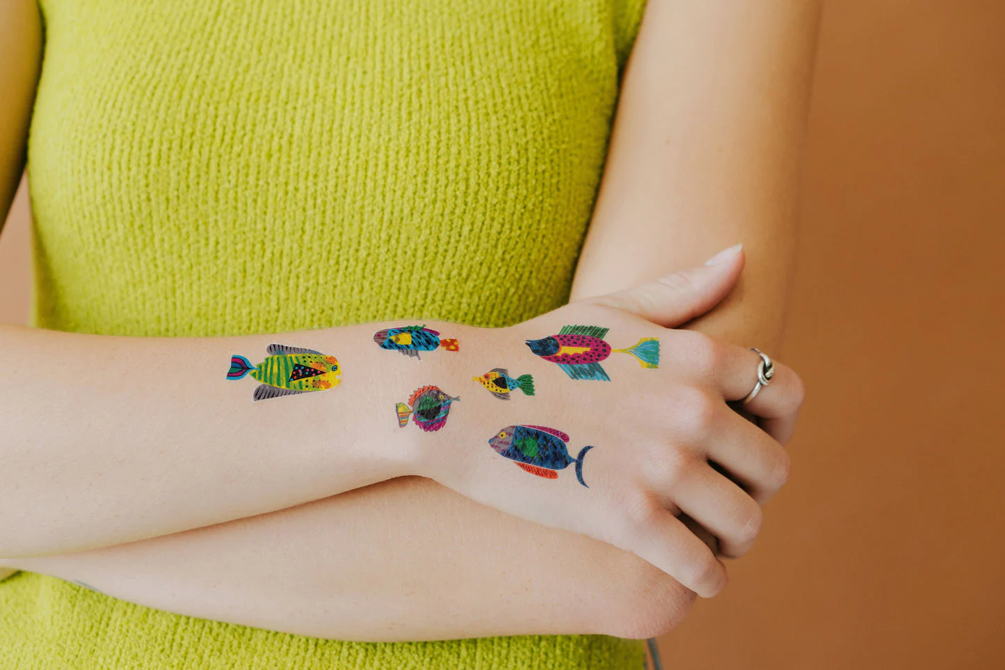 Fish Flurry Tattoo Sheet - Set of 2 by Tattly - Image 2