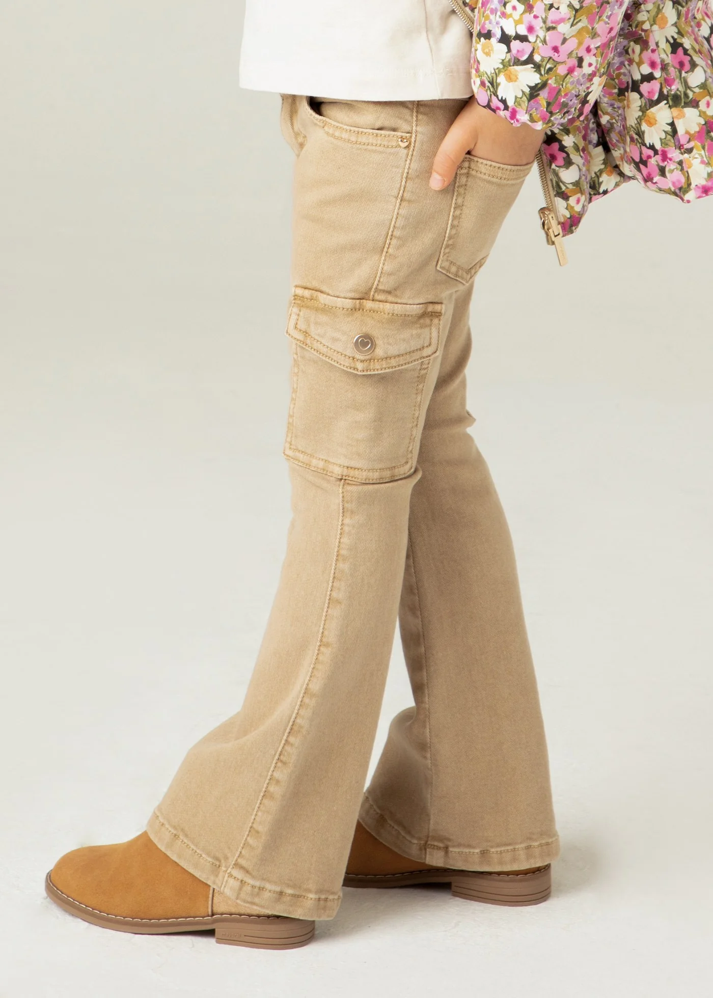 Flared Pants - Brown by Mayoral - FINAL SALE - Image 4