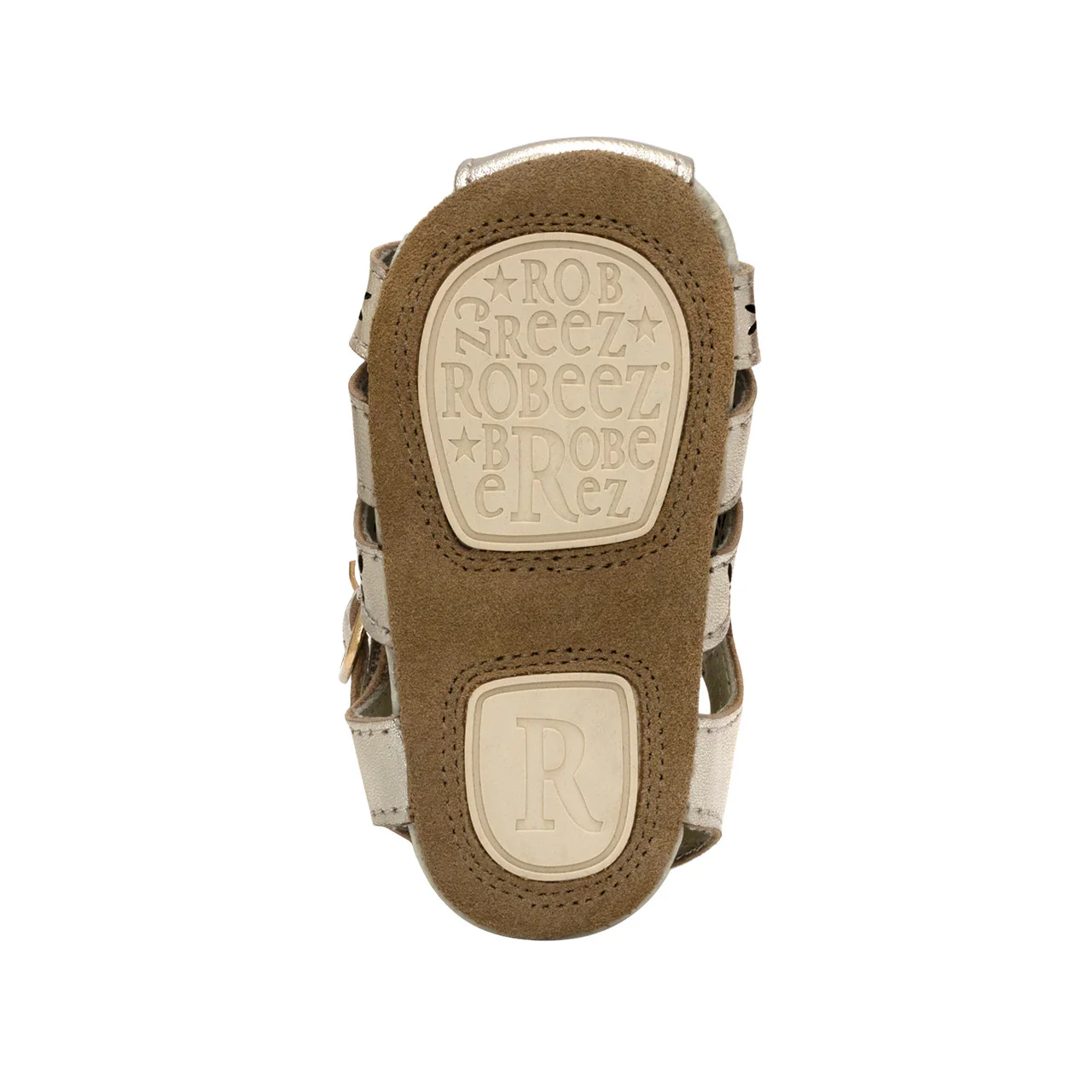 Fleur First Kick Sandals - Gold by Robeez - FINAL SALE - Image 6