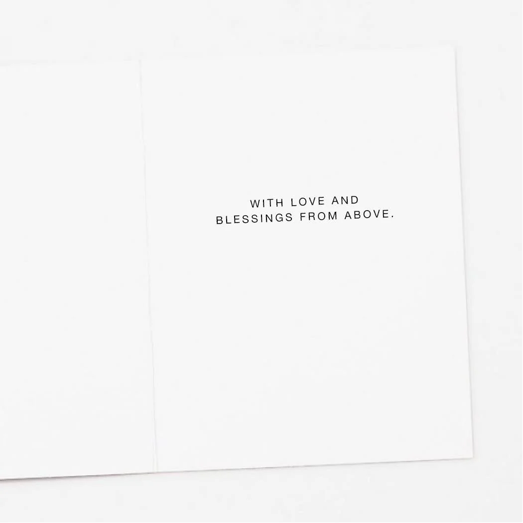 Floral Cross Baby Christening/Baptism Card by Apartment 2 Cards - Image 2