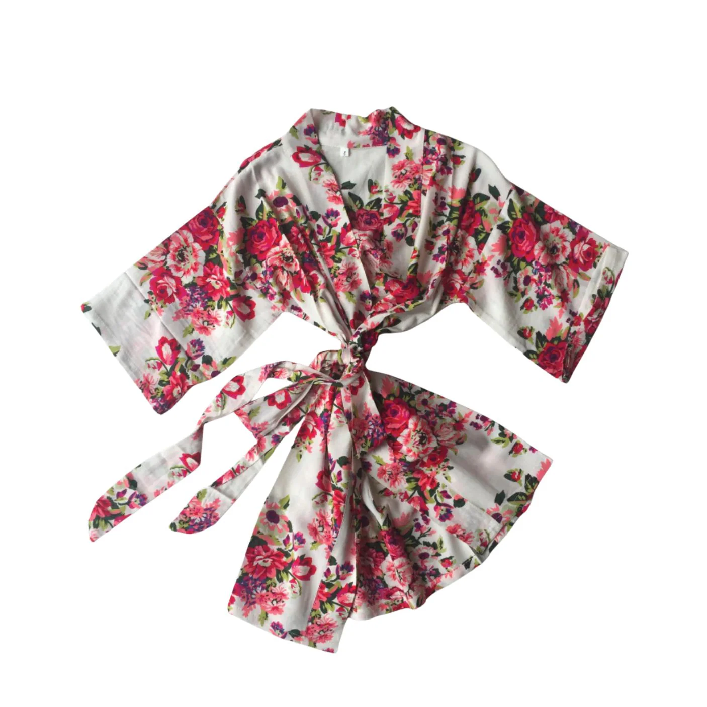 Kids Robe (3-5Y) - Mabel Floral Ivory by May and Joy