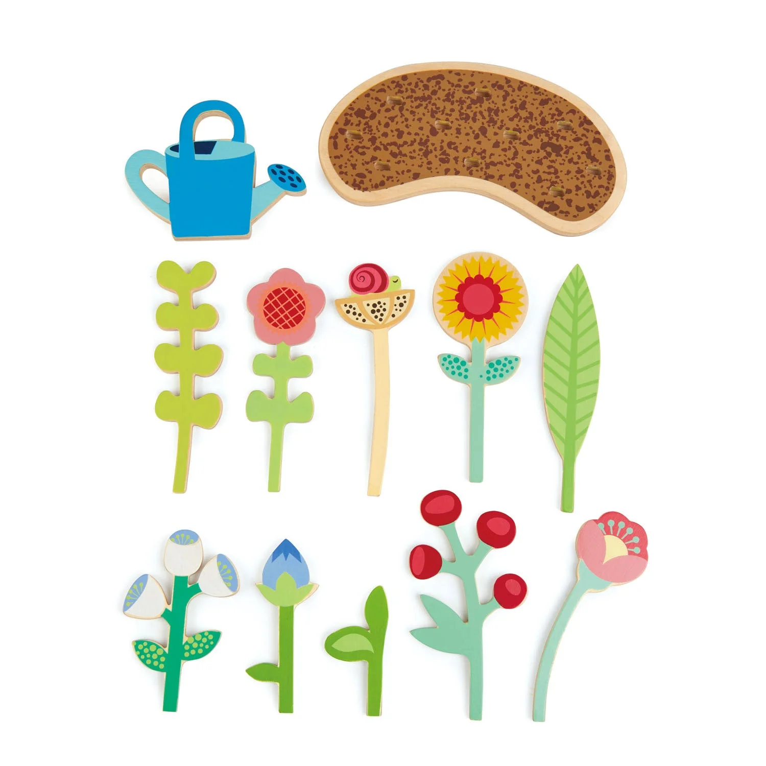 Flower Bed Wooden Toy Set by Tender Leaf Toys - Image 2