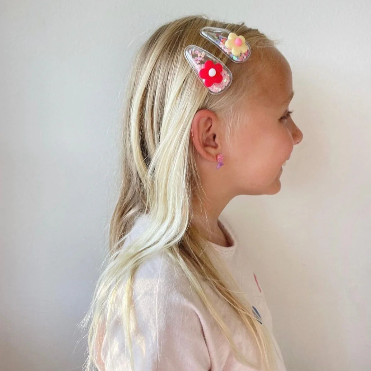 Flower Confetti Shaker Hair Clips by Eggy Cakes - Image 4