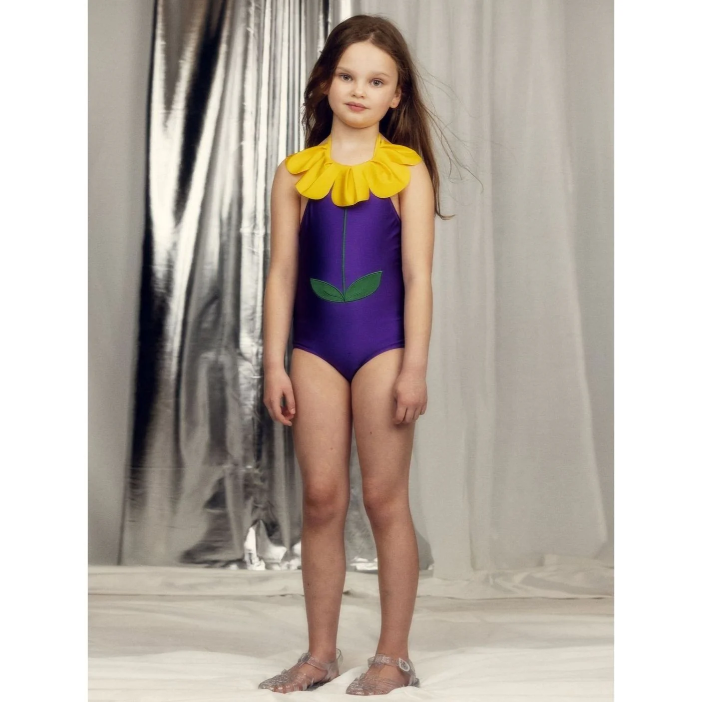 Flower Halterneck Swimsuit by Mini Rodini - Image 2