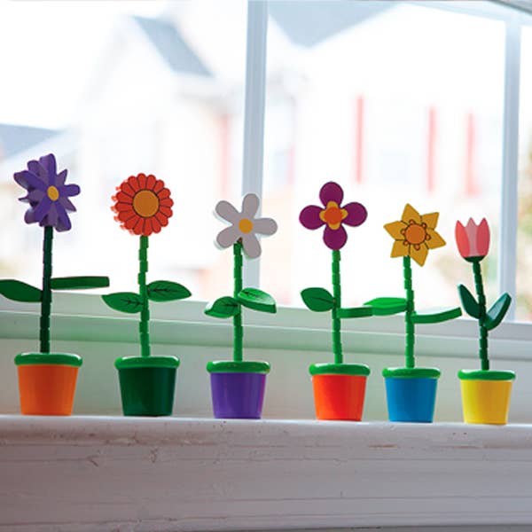 Flower Push Puppets (1 Unit Assorted) by Jack Rabbit Creations - Image 2