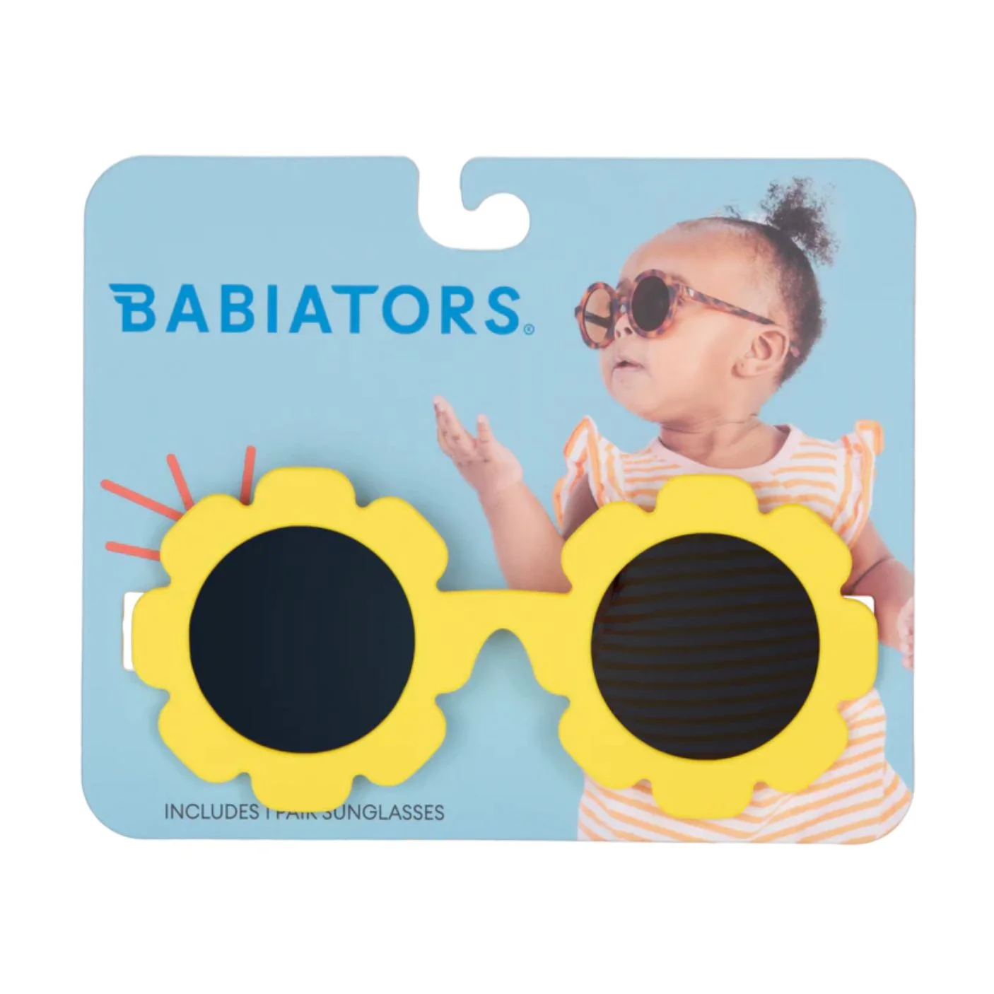 Flower Sunglasses on Hangtag - Yellow by Babiators