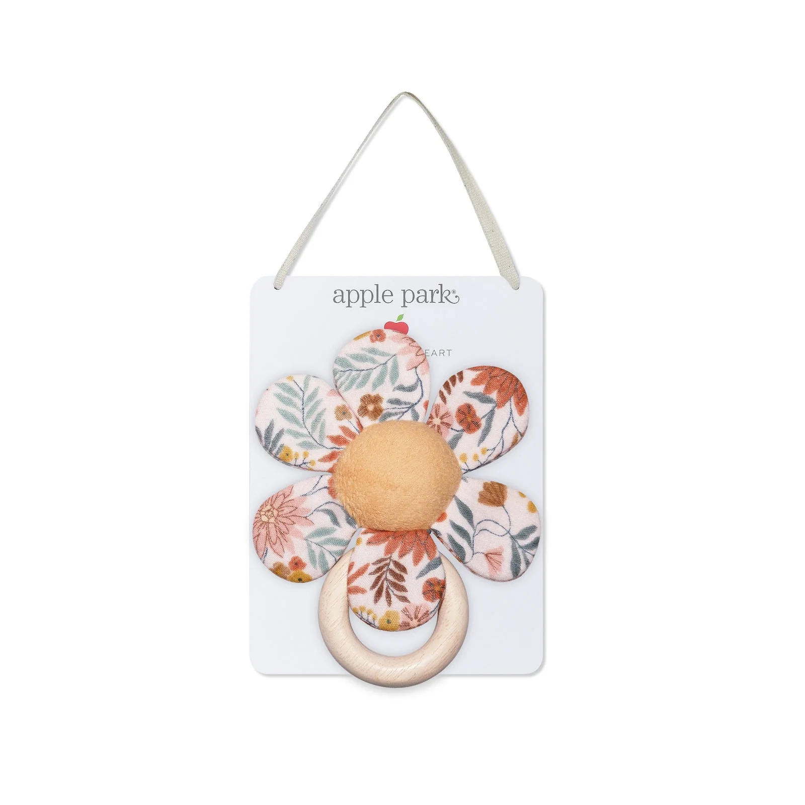 Flower Teething Ring - Zinnia Bloom by Apple Park