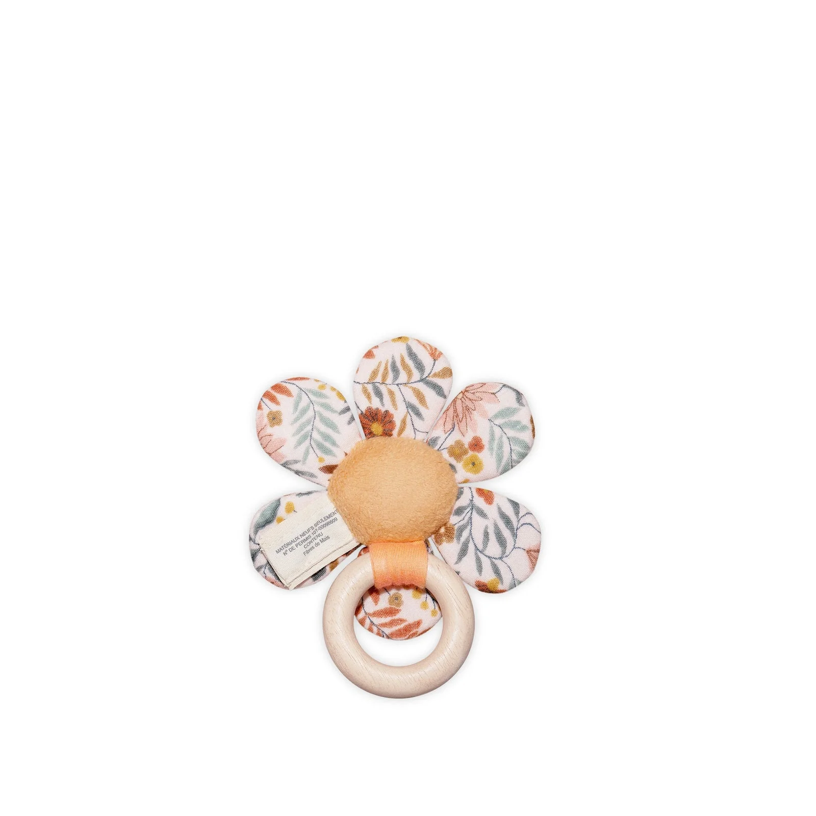 Flower Teething Ring - Zinnia Bloom by Apple Park - Image 3