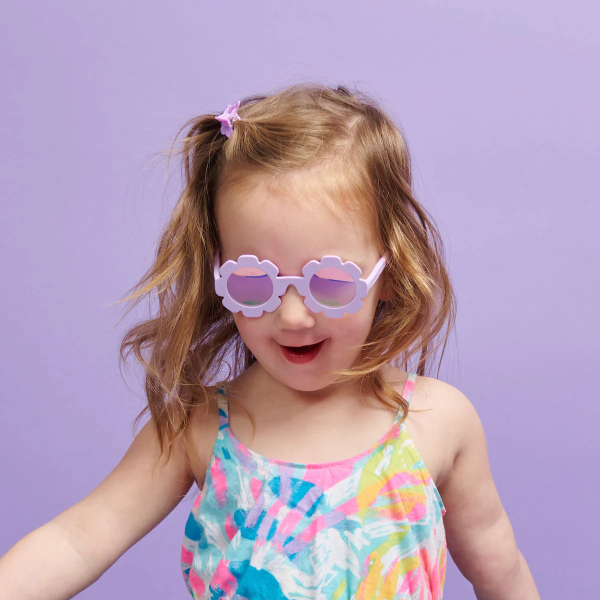 Flowers Polarized Sunglasses - Irresistible Iris/Lavender Mirrored Lenses by Babiators - Image 2
