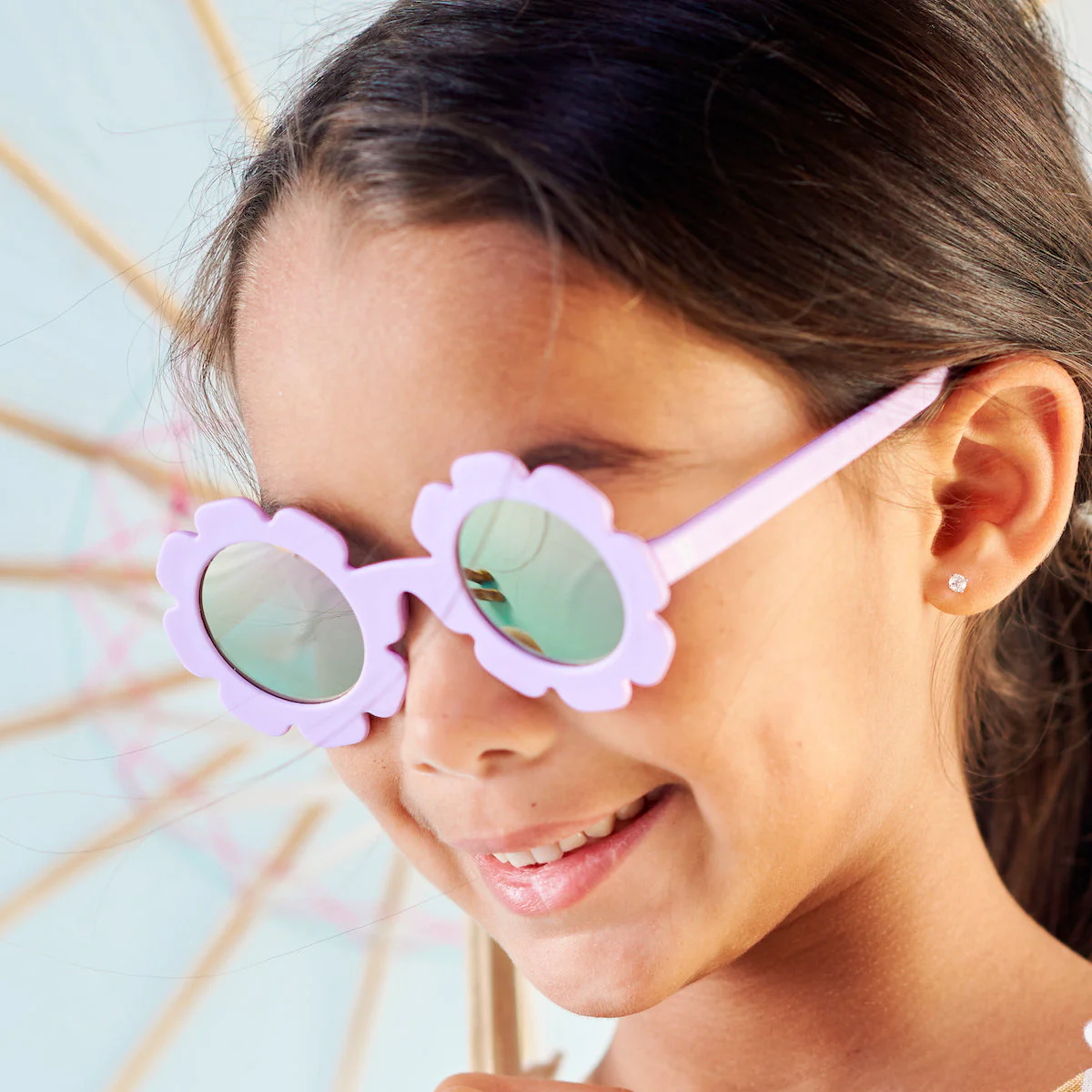Flowers Polarized Sunglasses - Irresistible Iris/Lavender Mirrored Lenses by Babiators - Image 3