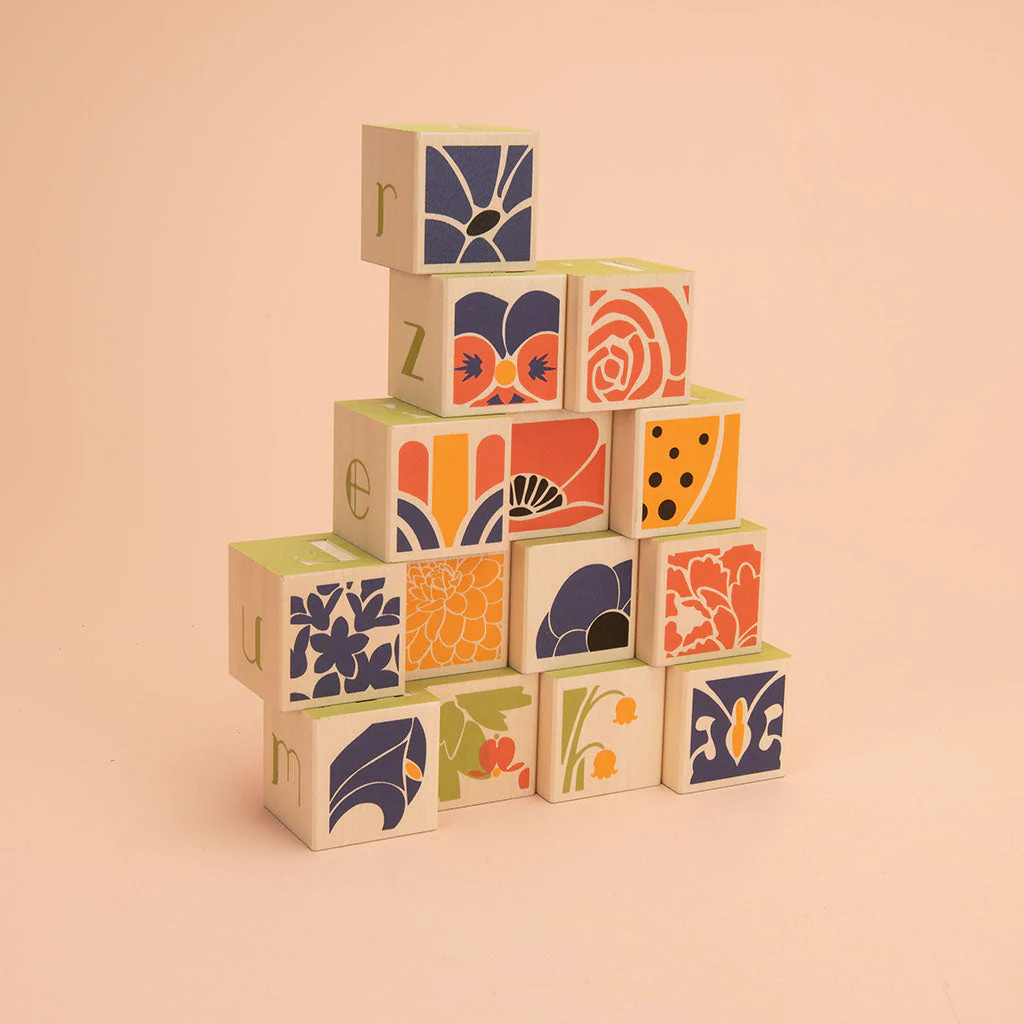 Flower Wooden Blocks by Uncle Goose - Image 3