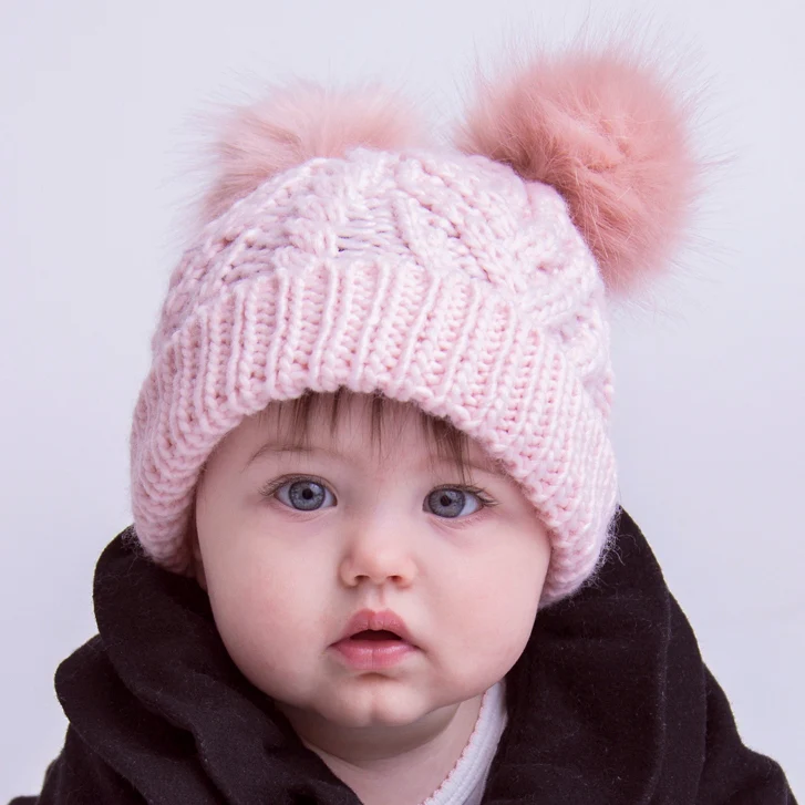 Fluffer Beanie Hat - Blush Pink by Huggalugs - Image 3