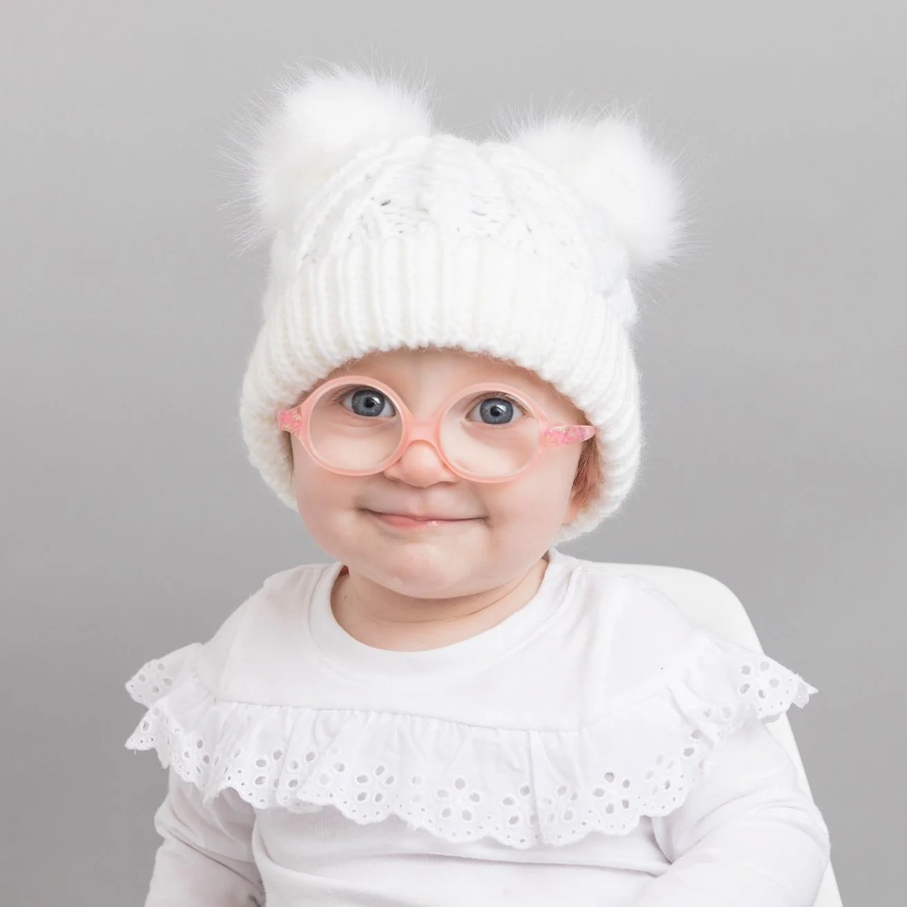 Fluffer Beanie Hat - Winter White by Huggalugs - Image 2