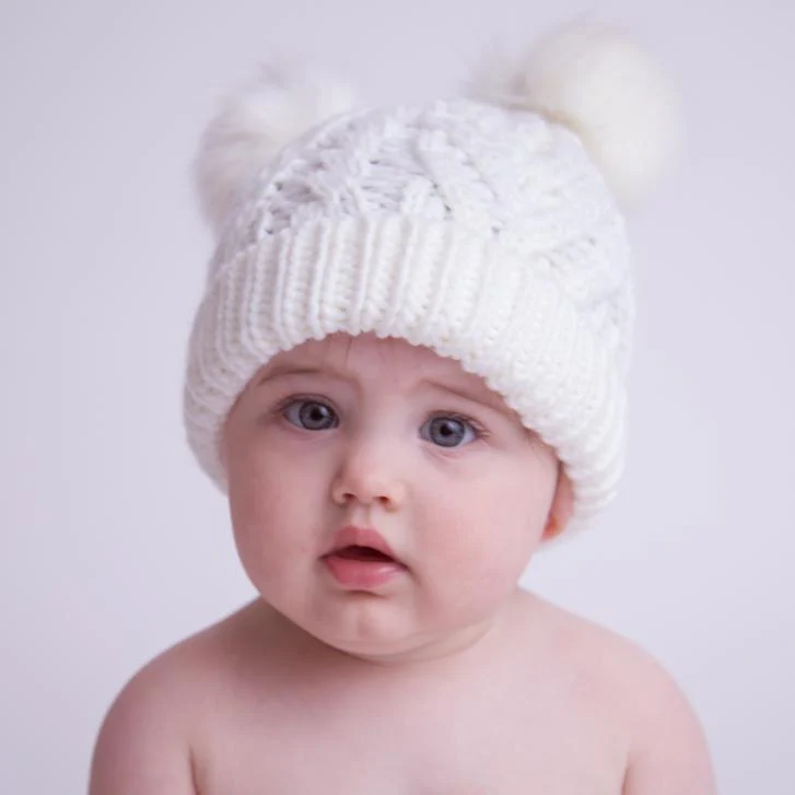 Fluffer Beanie Hat - Winter White by Huggalugs - Image 5