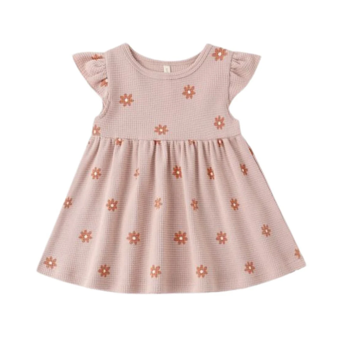 Flutter Sleeve Dress - Pink Daisy by Quincy Mae