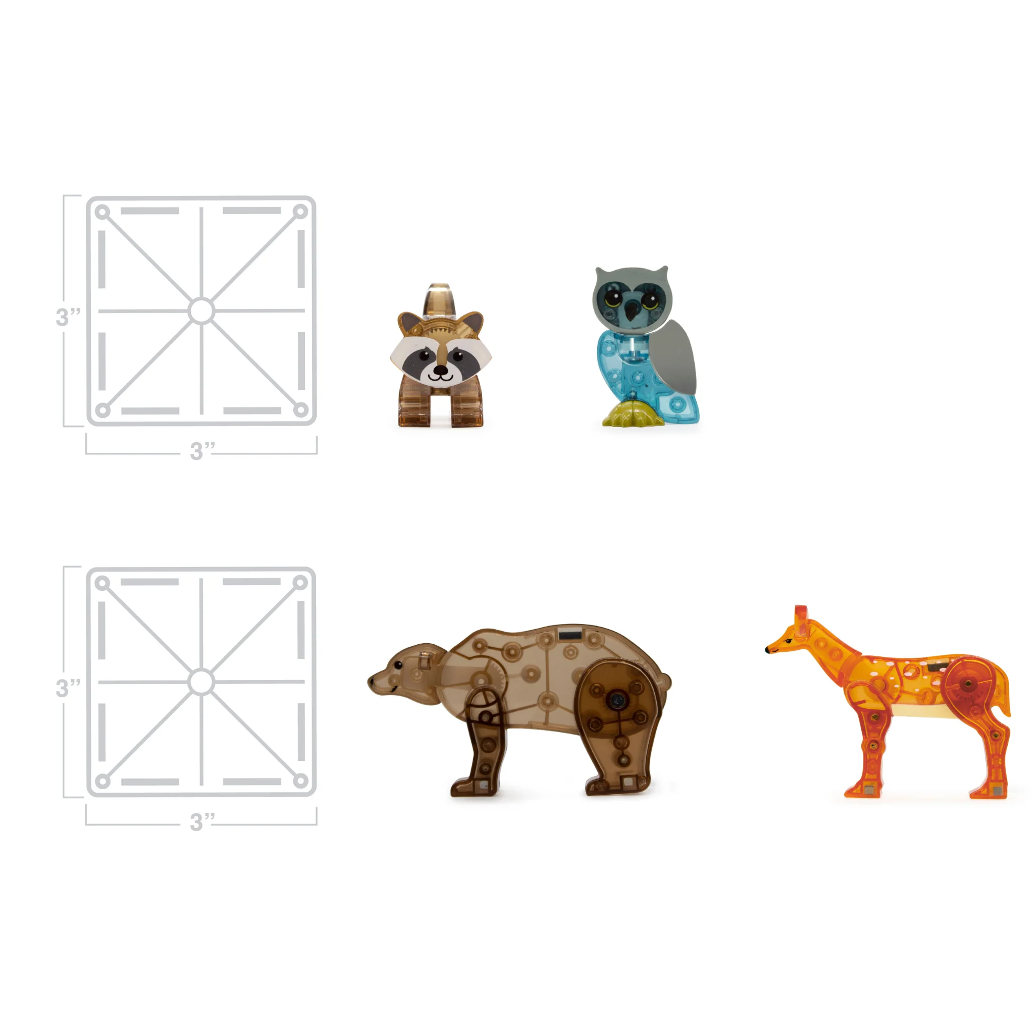 Forest Animals 25 Piece Set by Magna-Tiles - Image 5