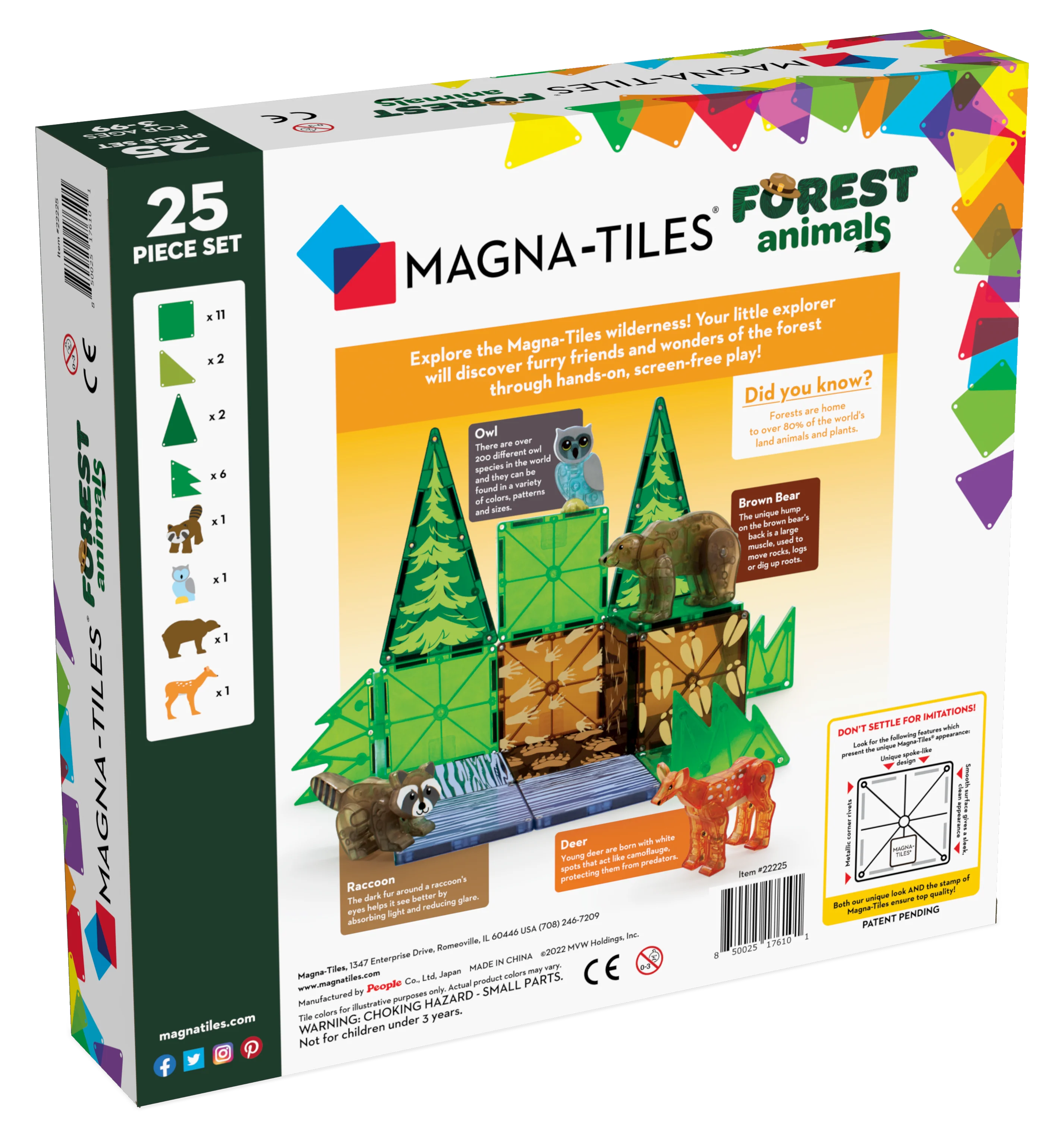 Forest Animals 25 Piece Set by Magna-Tiles - Image 6