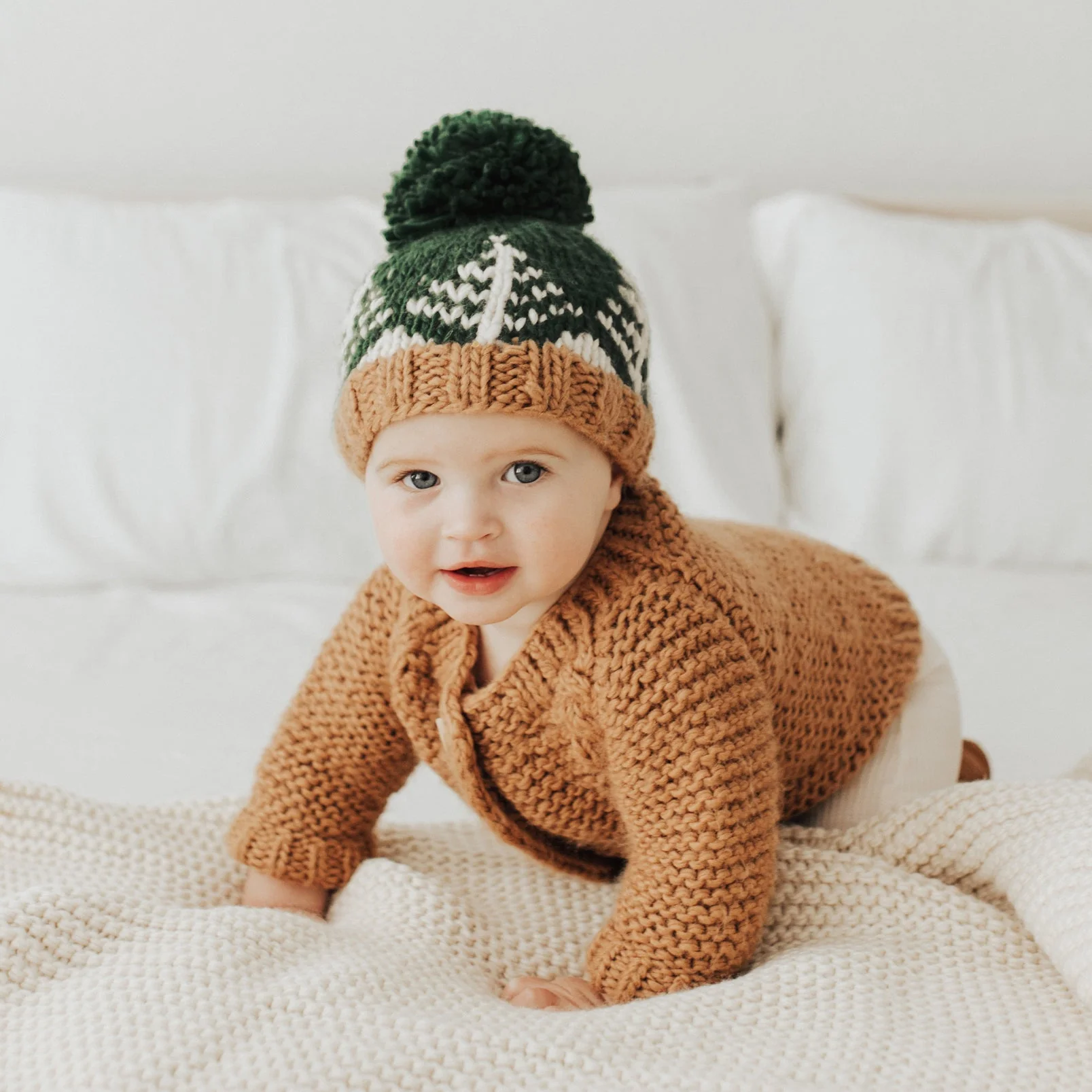 Forest Knit Hat - Loden by Huggalugs - Image 2