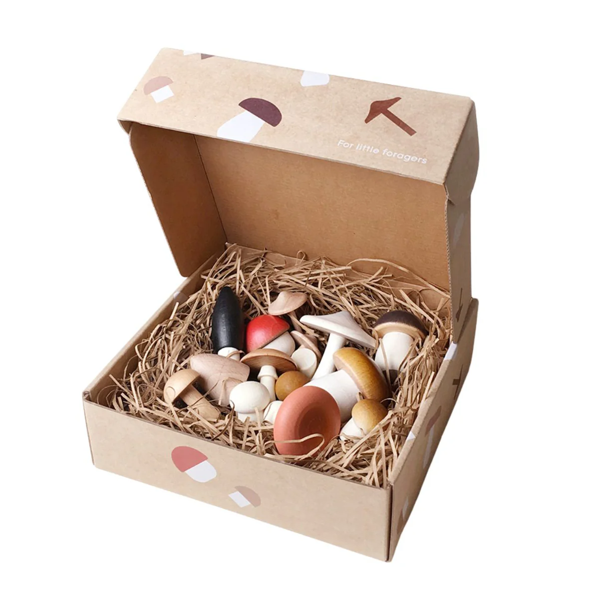 Forest Mushrooms in a Box by Moon Picnic