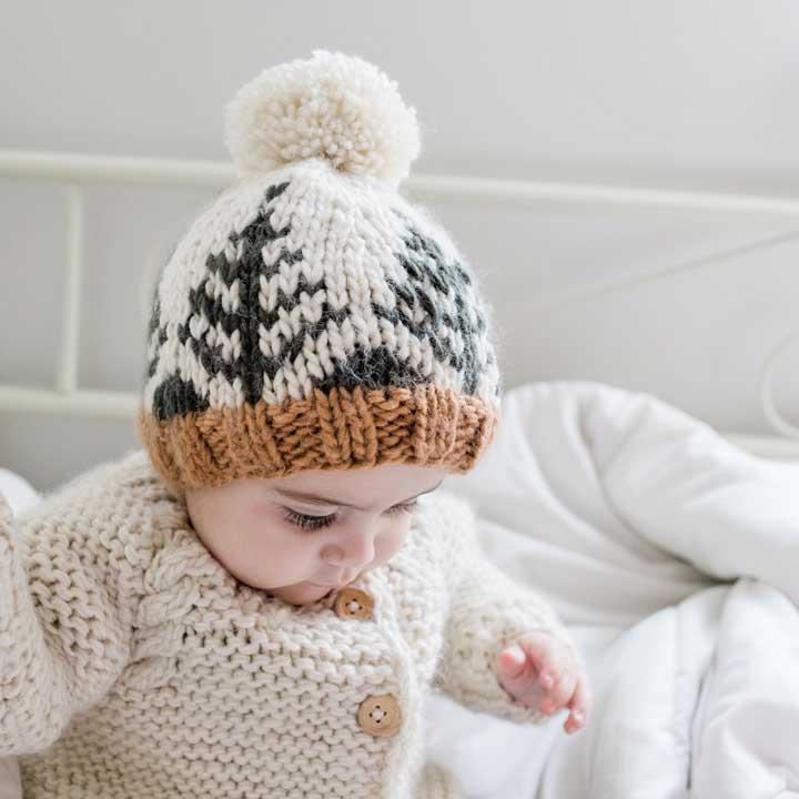 Forest Knit Hat - Cream by Huggalugs - Image 2