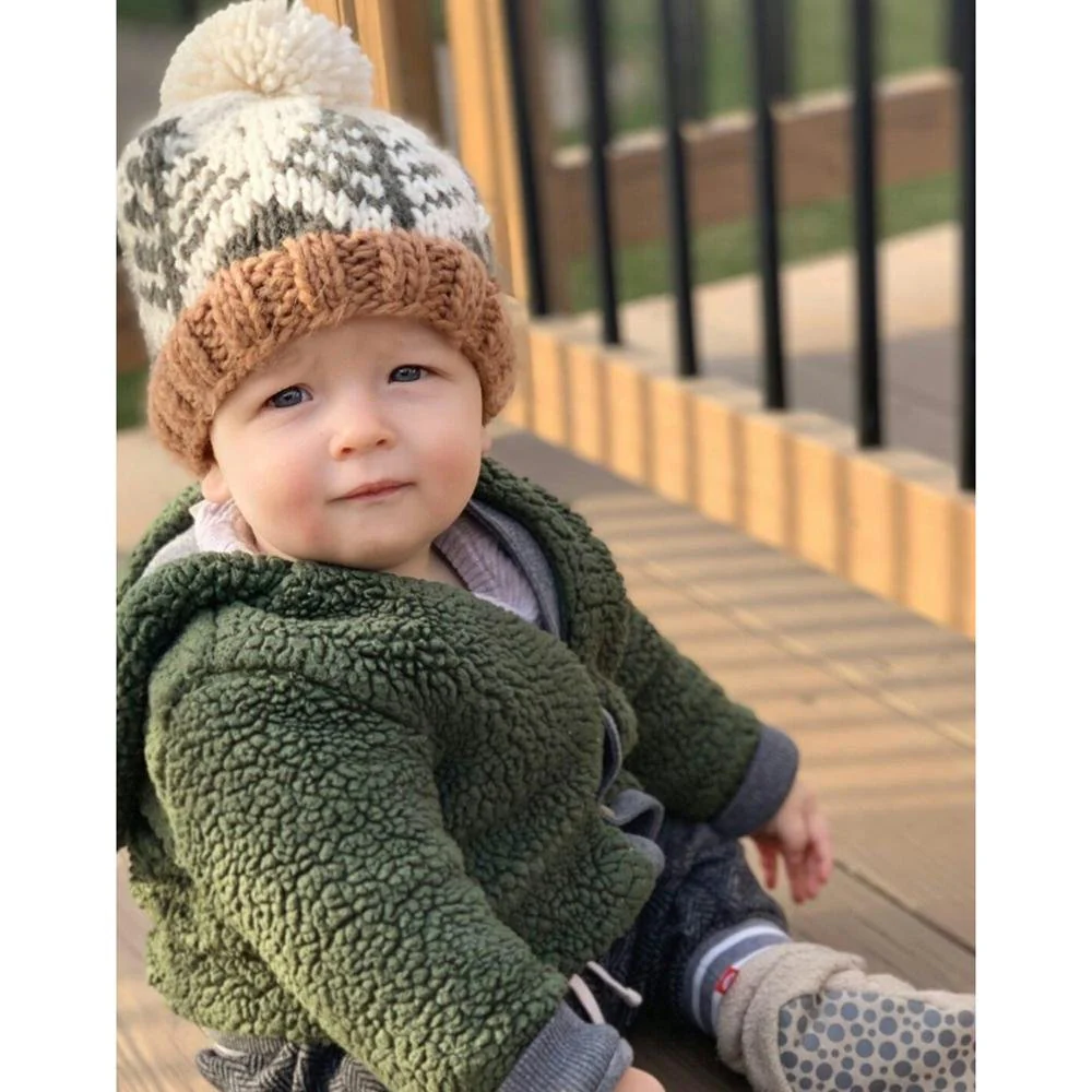 Forest Knit Hat - Cream by Huggalugs - Image 6