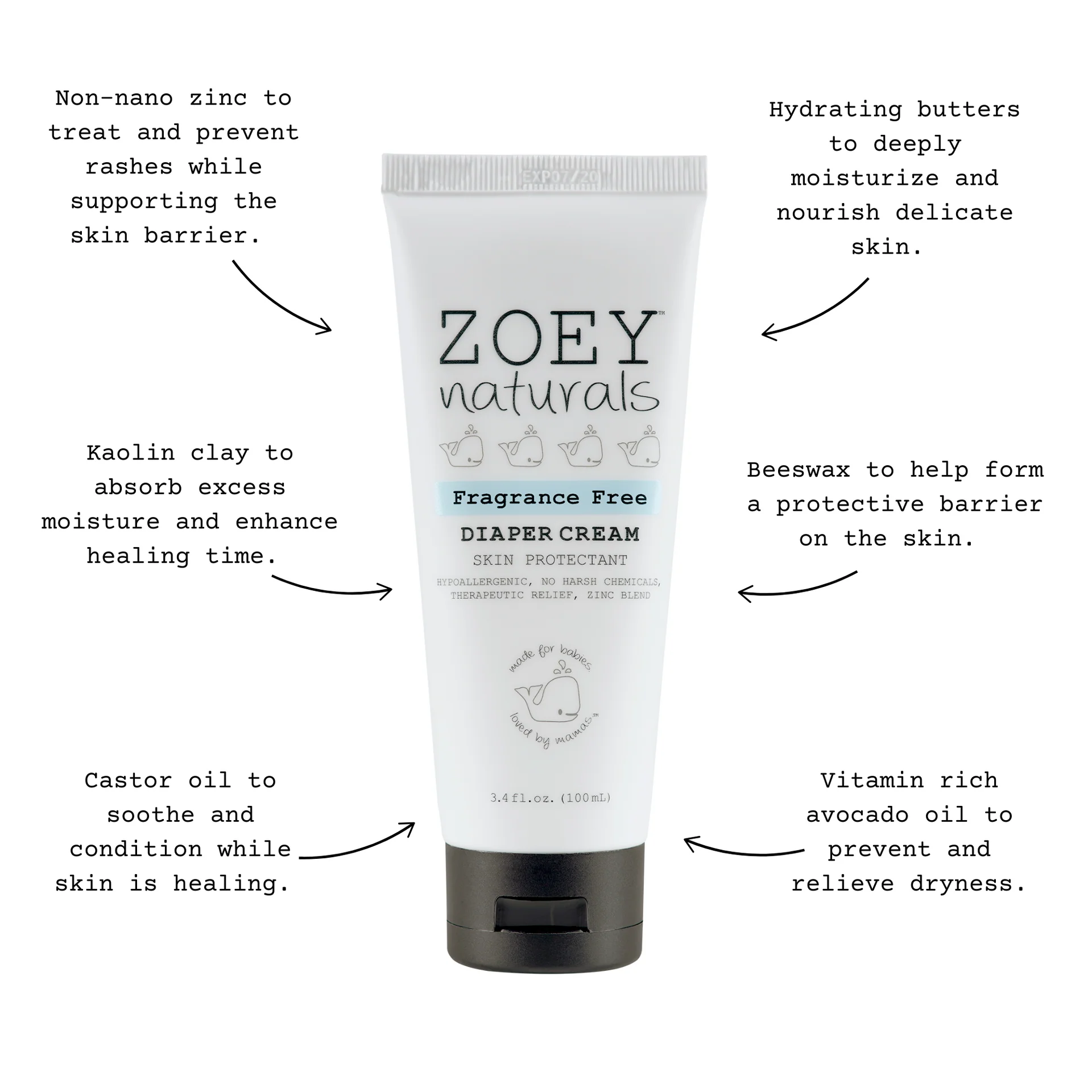 Fragrance-Free Diaper Cream by Zoey Naturals - Image 5