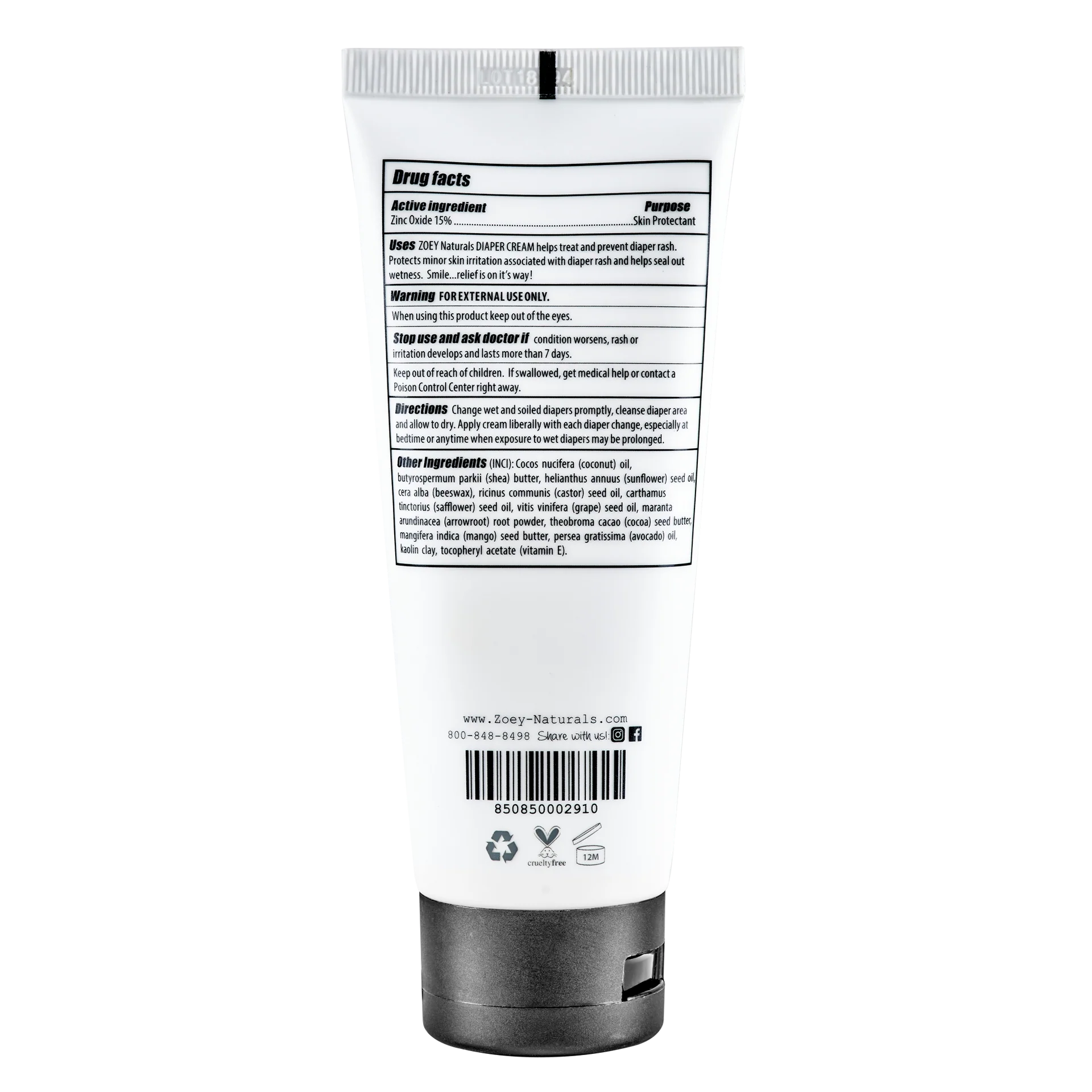 Fragrance-Free Diaper Cream by Zoey Naturals - Image 6