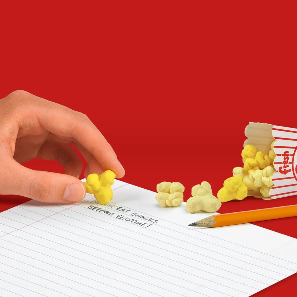 Fresh Popcorn Erasers by Fred + Friends - Image 3