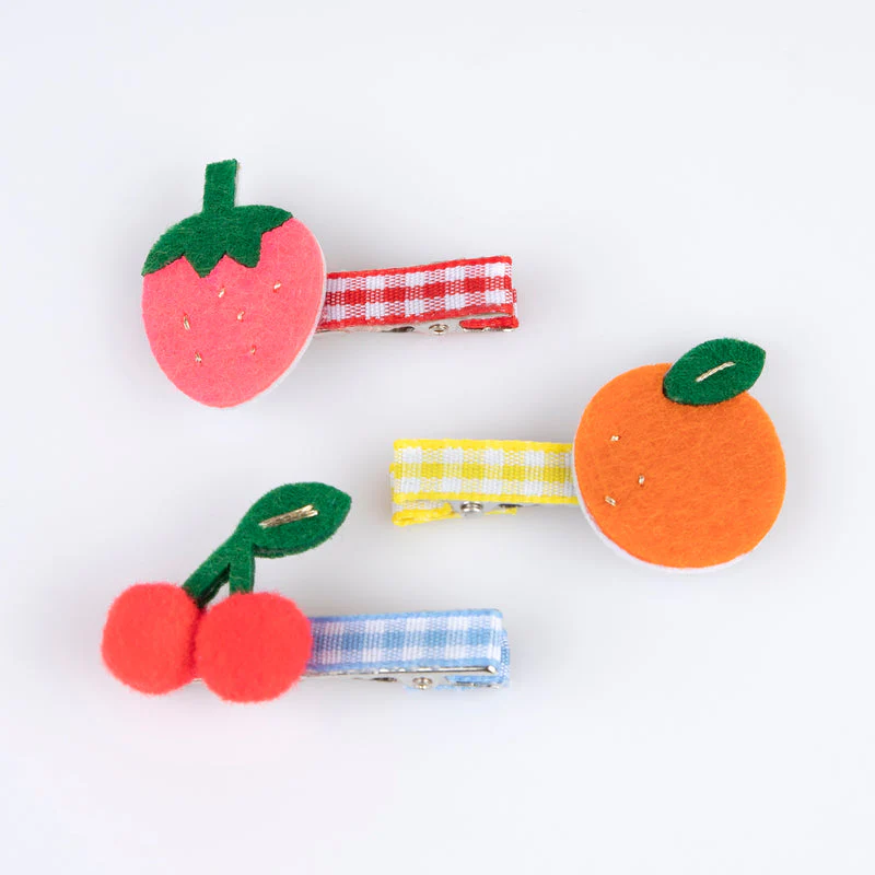 Fruit Hair Clips - Set of 6 by Meri Meri - Image 4