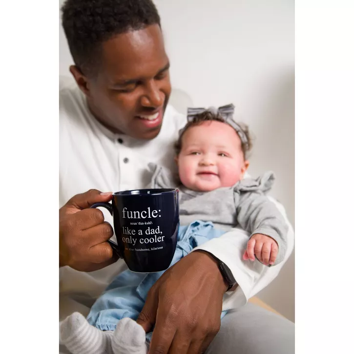 Funcle: Like a Dad, Only Cooler Mug - Blue by Pearhead - Image 3