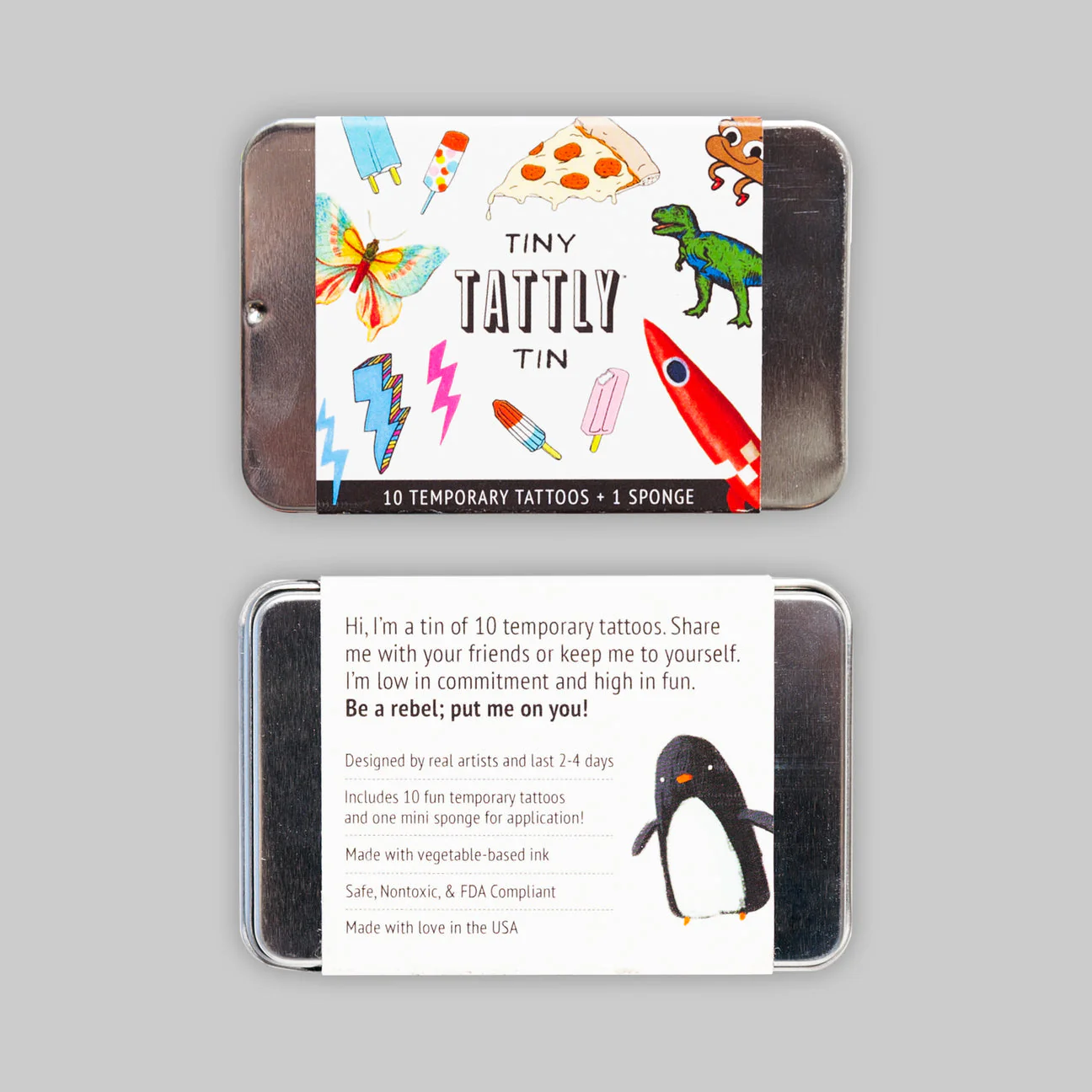 Funner Tattoo Tiny Tin - 10 Temporary Tattoos by Tattly - Image 6
