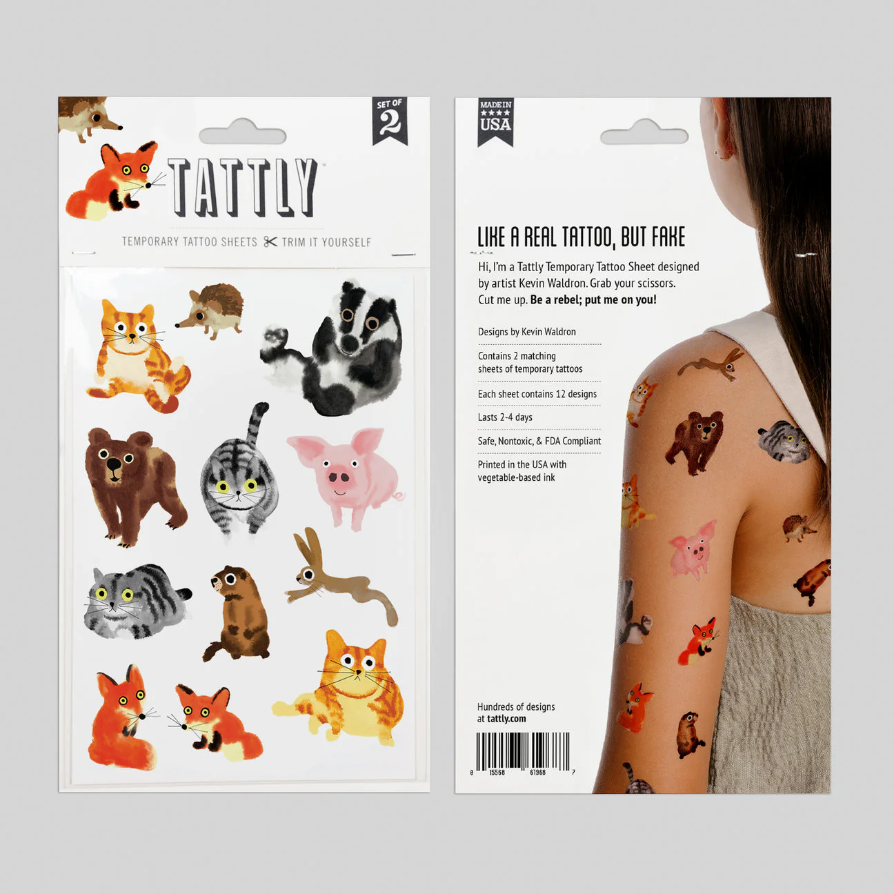 Furry Friends Sheet Tattoos - Set of 2 by Tattly - Image 9