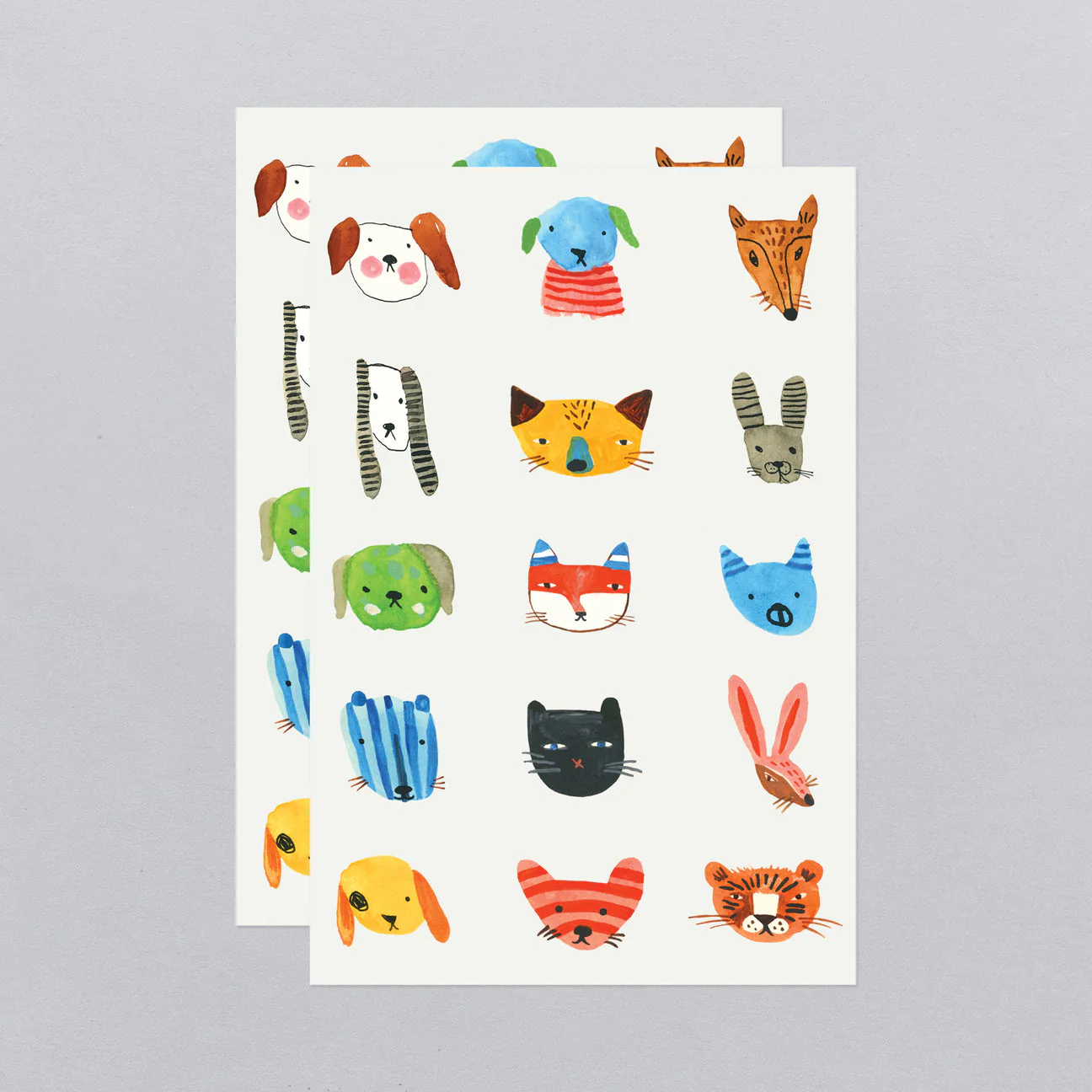 Fuzzy Faces Sheet Tattoos - Set of 2 by Tattly - Image 4