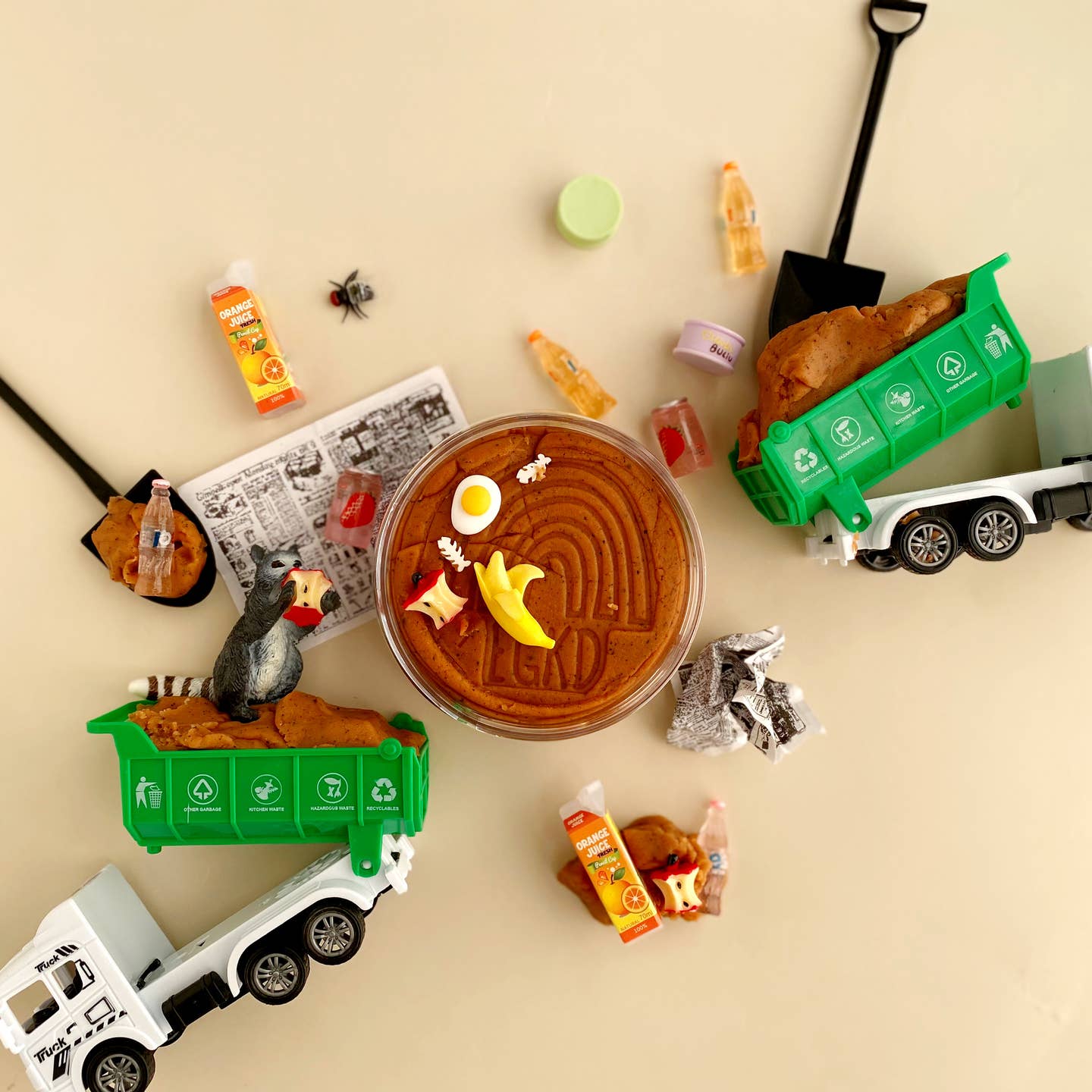 Garbage Kiddough Play Kit by Earth Grown KidDoughs - Image 2