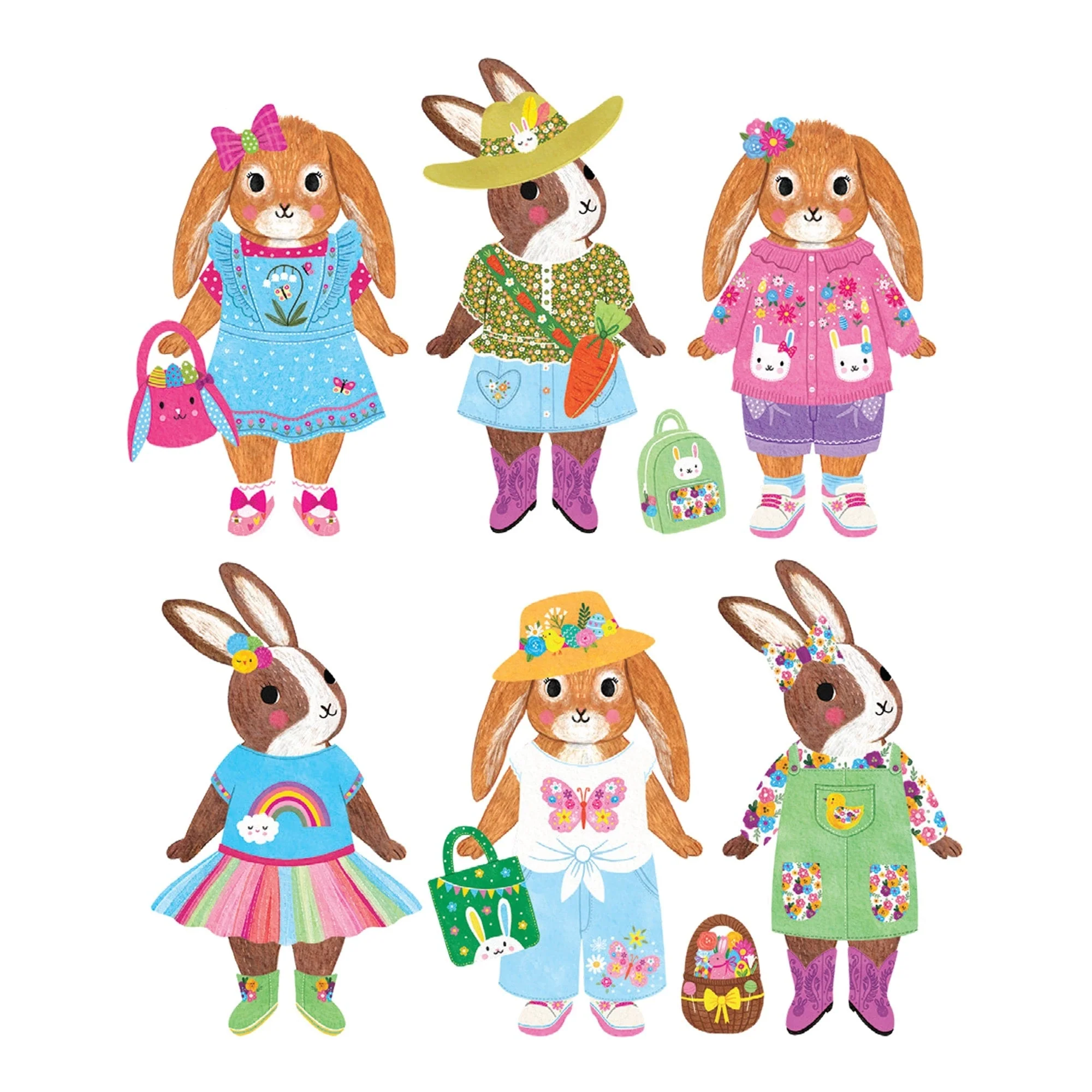 Garden Bunnies Magnetic Dress-up by Mudpuppy - Image 7
