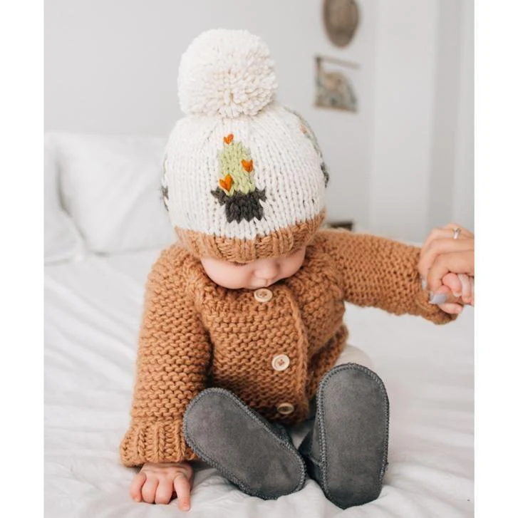 Garter Stitch Cardigan - Pecan by Huggalugs - Image 4