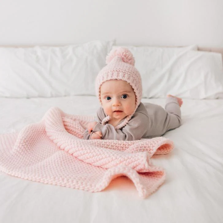 Garter Stitch Knit Blanket by Huggalugs - Image 2