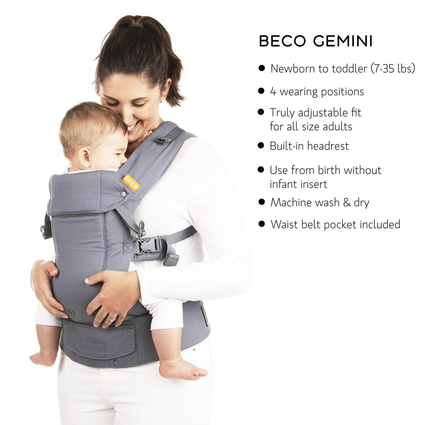Gemini Baby Carrier with Pocket by Beco - Image 9