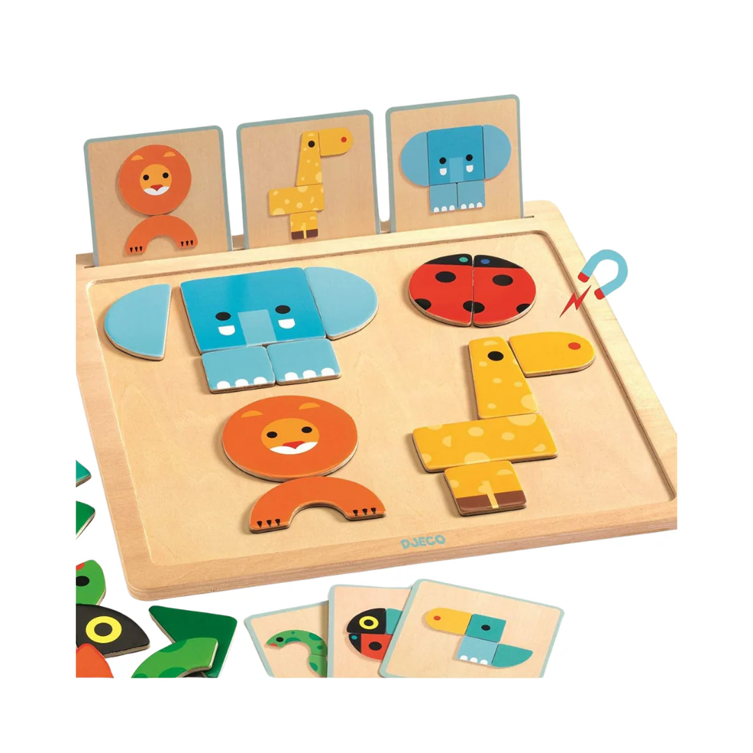 GeoBasic Magnetic Animal Game by Djeco - Image 4