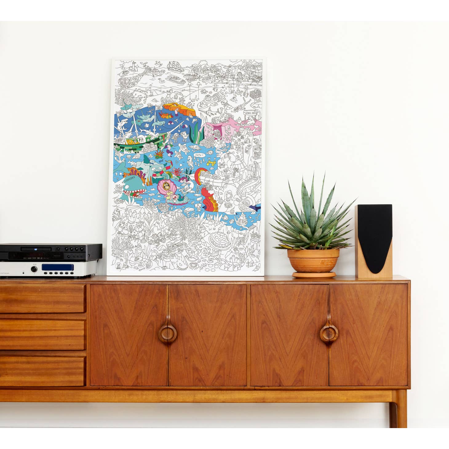Giant Coloring Poster - Ocean by OMY - Image 2