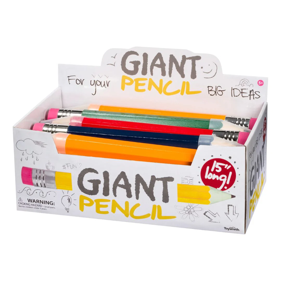 Giant Pencil (1 Unit Assorted) by Toysmith - Image 2