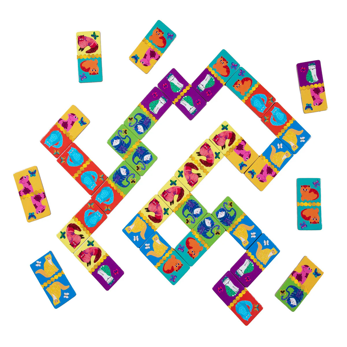 Giant Shiny Cat Dominoes by Eeboo - Image 5