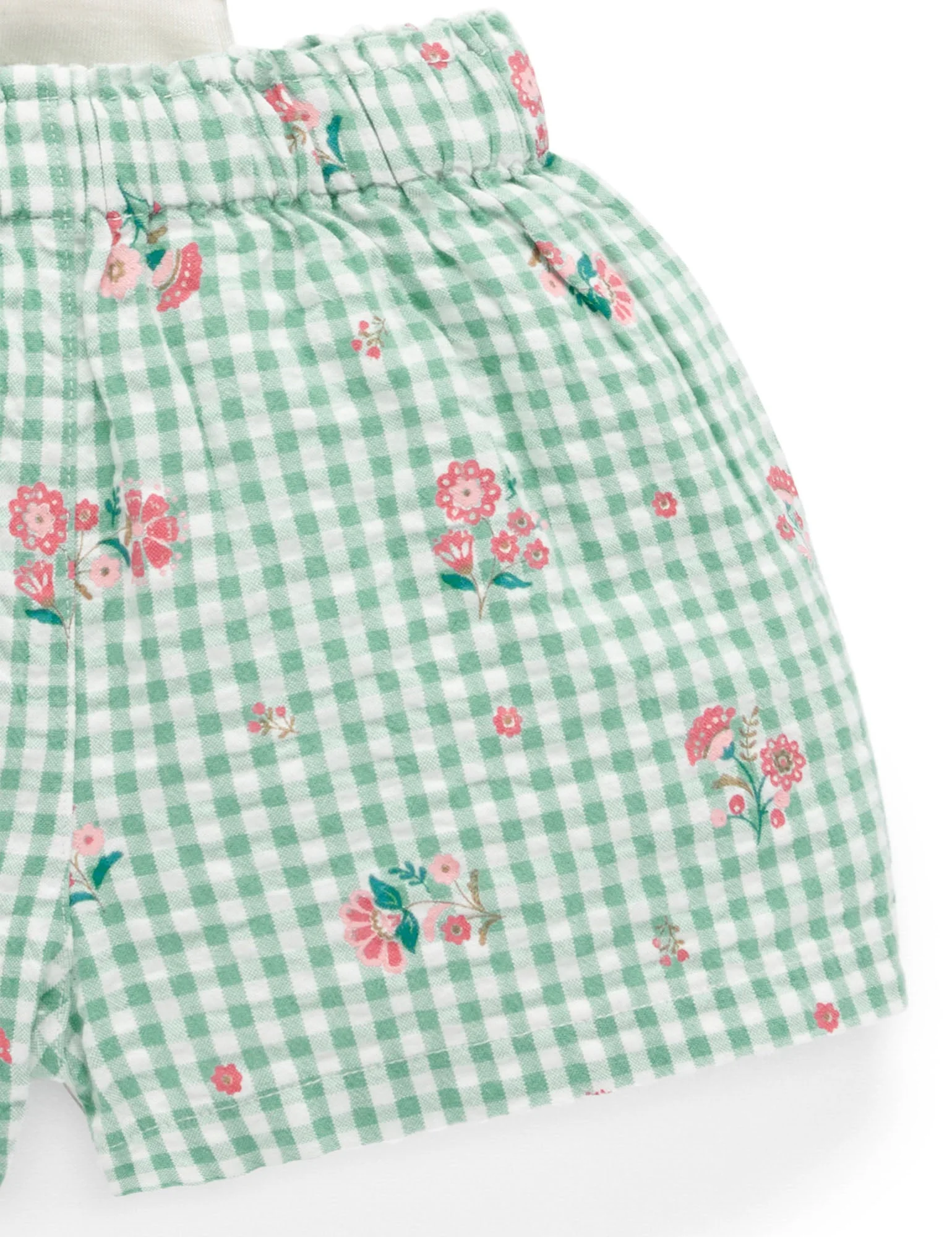 Gingham Set - Frida Print by Purebaby - Image 5