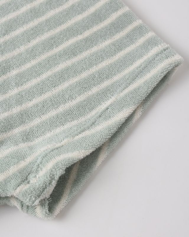 Gio Romper - Seafoam Terry Stripe by Rylee + Cru - Image 6