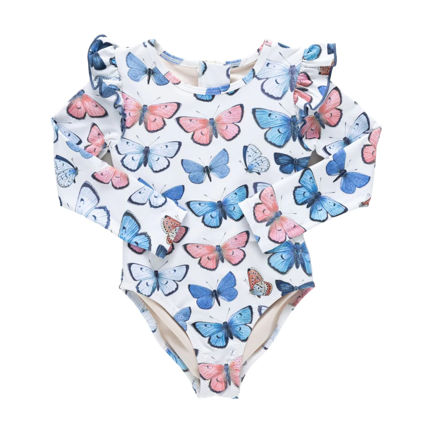 Girls Rachel Suit - Vintage Butterﬂies by Pink Chicken