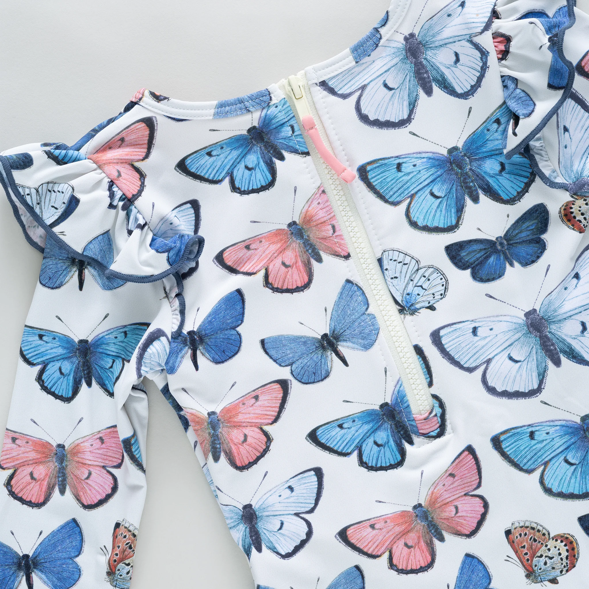 Girls Rachel Suit - Vintage Butterﬂies by Pink Chicken - Image 5