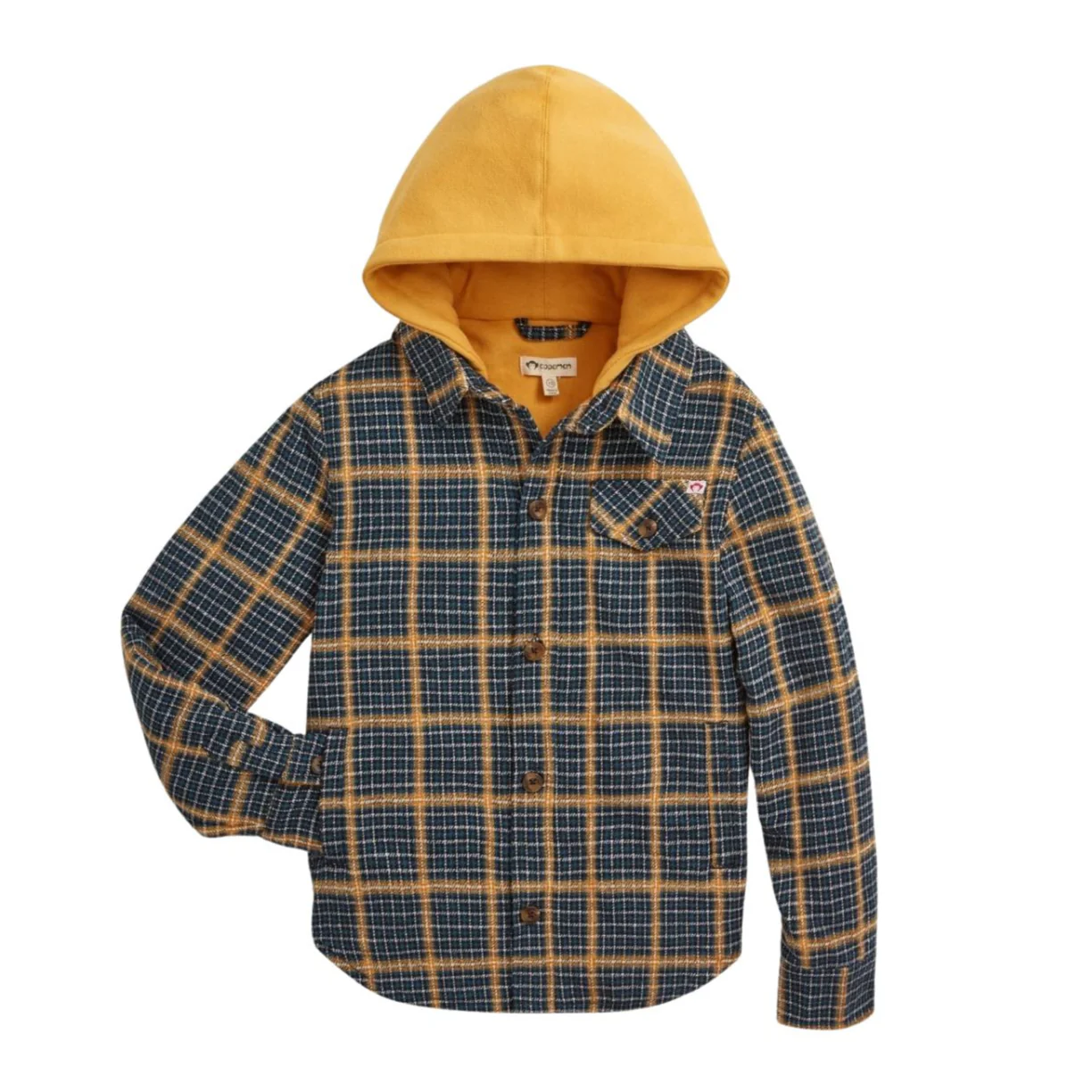 Glen Flannel Hoodie - Evergreen Check by Appaman - FINAL SALE