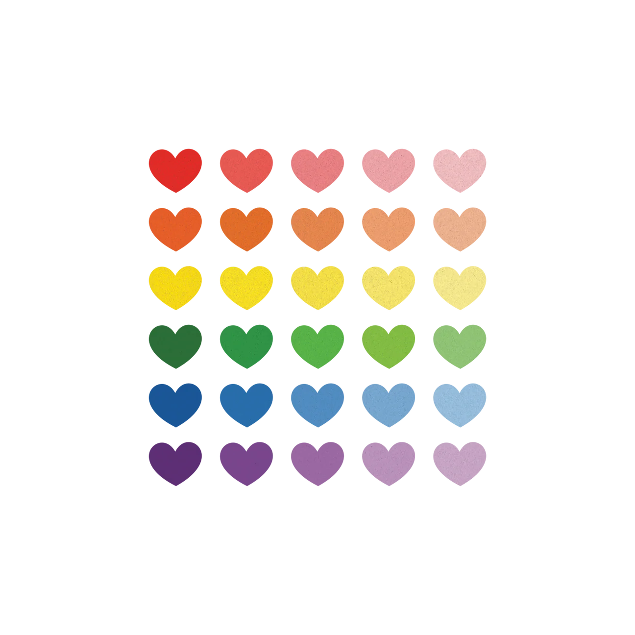 Glitter Hearts Tattoo Pair by Tattly