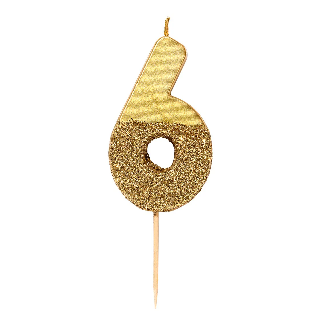 Gold Glitter Number Candle by Talking Tables - Image 6