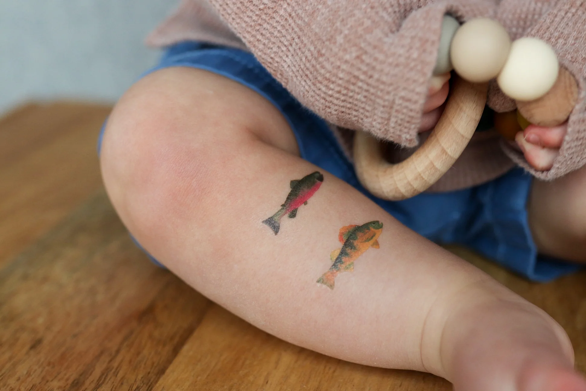 Gone Fishin' Temporary Tattoos - Set of 2 by Saint Tattoos - Image 2